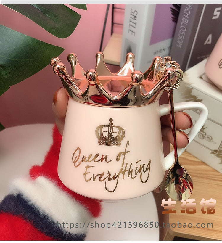 Crown Theme Milk / Coffee Mugs Cartoon Multi-Color Mugs