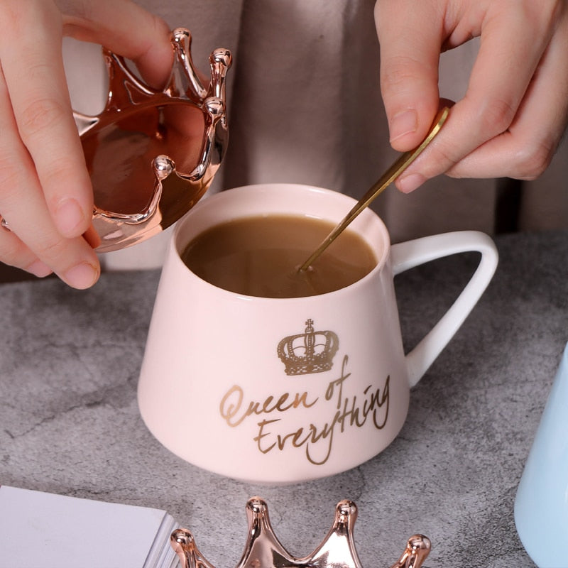 Crown Theme Milk / Coffee Mugs Cartoon Multi-Color Mugs