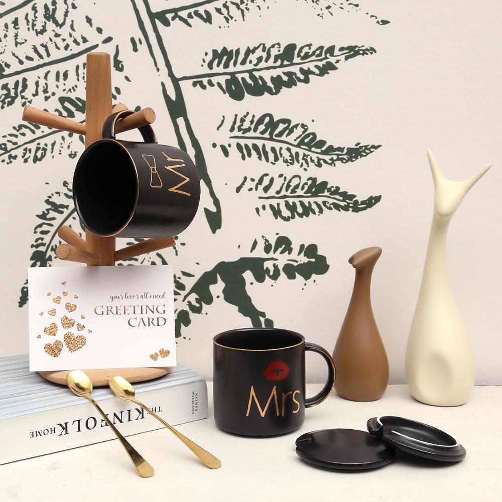 Mr and Mrs Coffee Mugs Set Perfect Gift-Set for Engagement