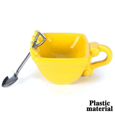 3D Yellow Excavator Mug