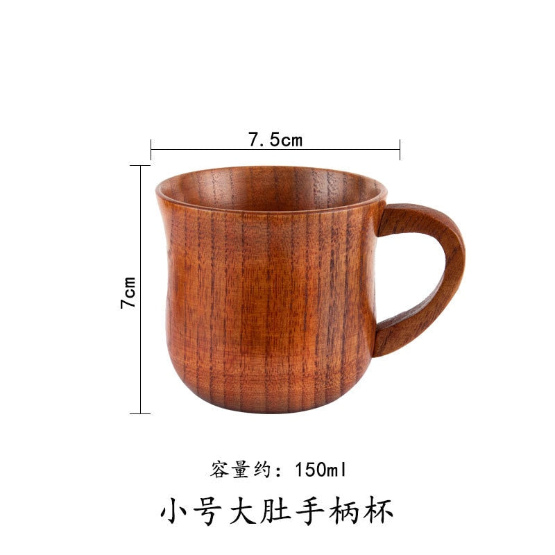 Wooden Big Belly Cups Handmade