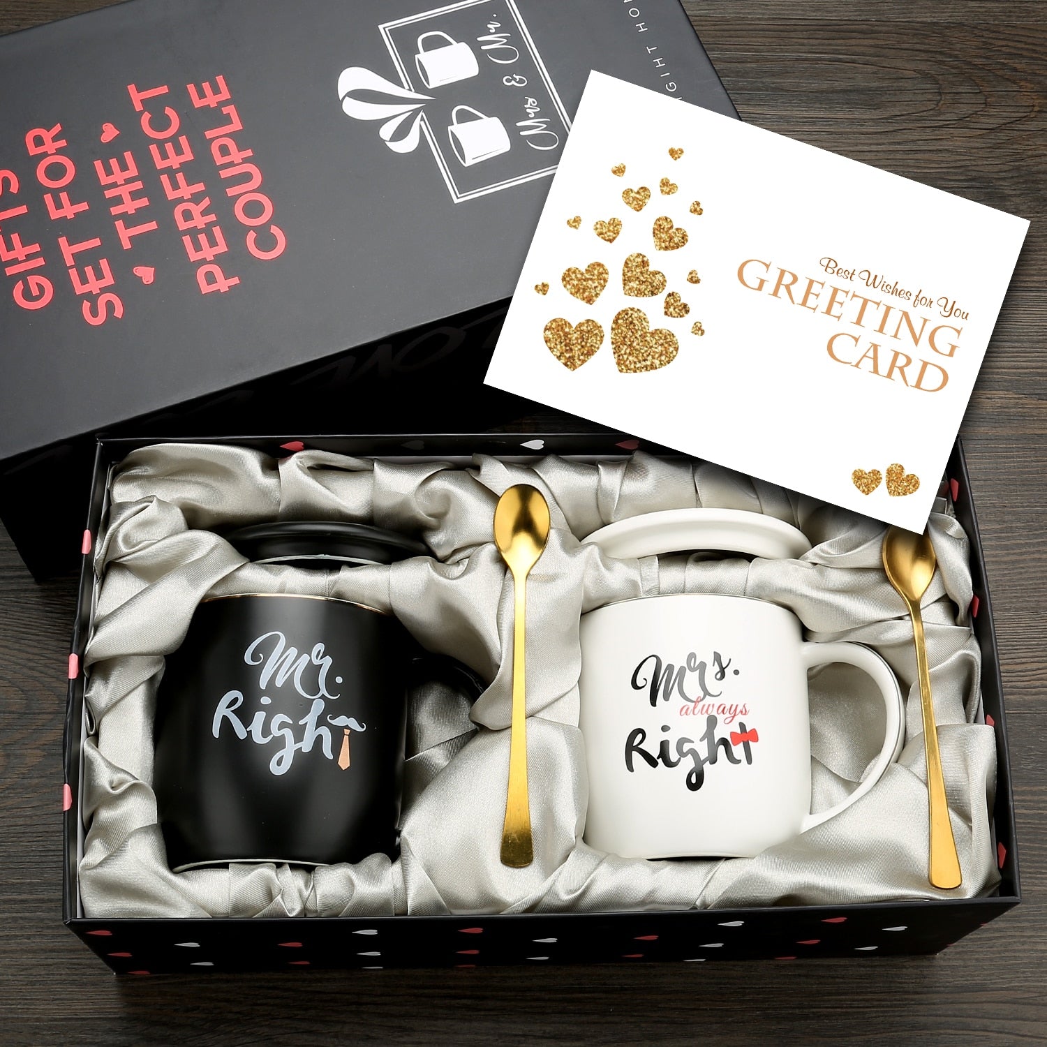 Mr and Mrs Coffee Mugs Set Perfect Gift-Set for Engagement