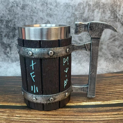 Oak Barrel Beer Mug