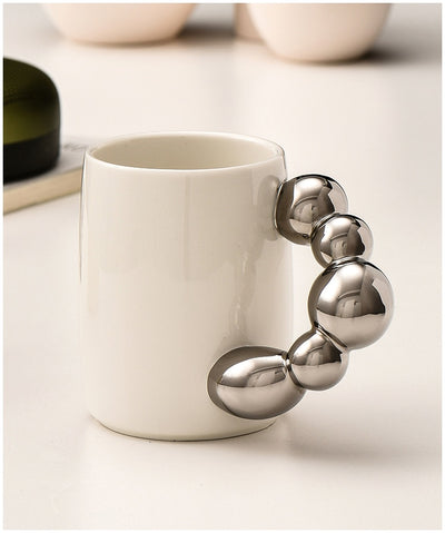 Gold Silver Ball Handle Mugs