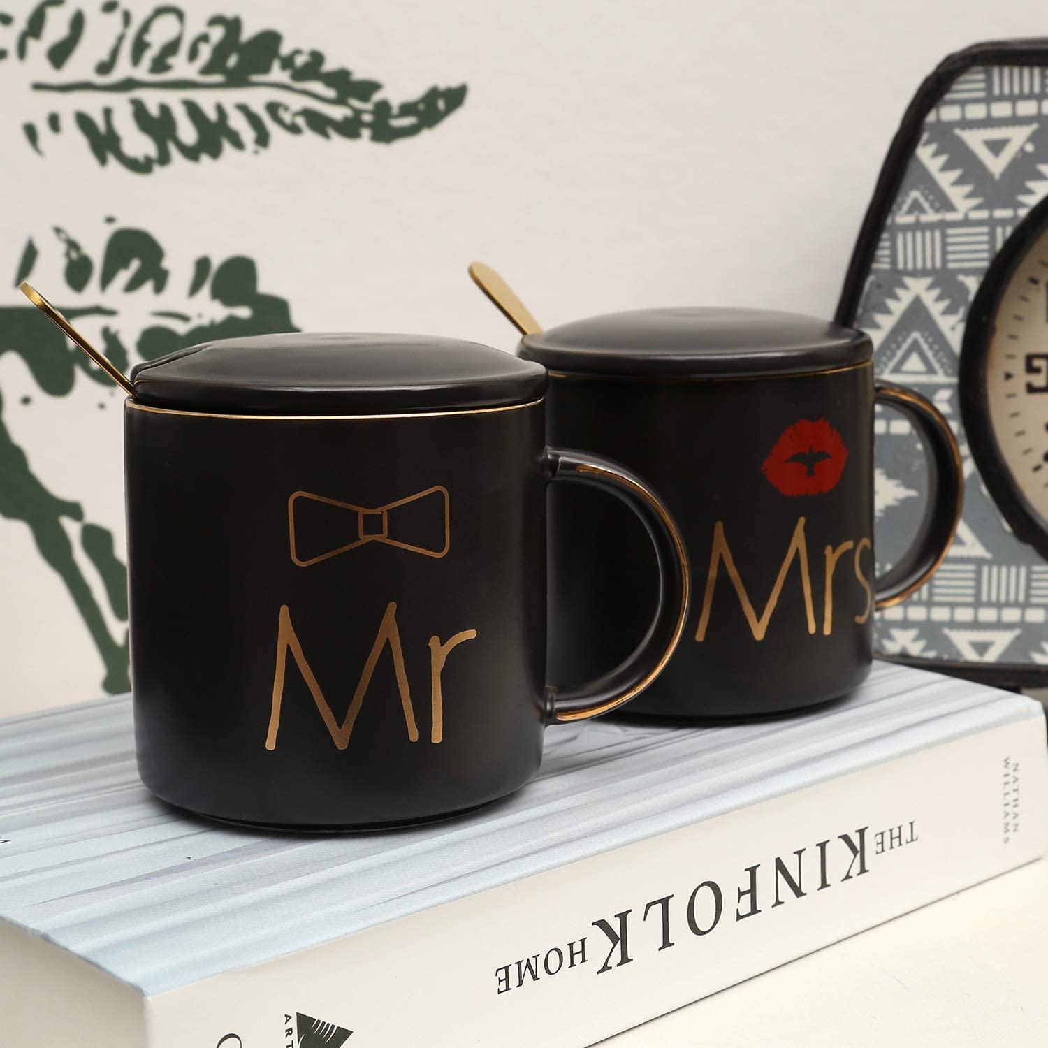 Mr and Mrs Coffee Mugs Set Perfect Gift-Set for Engagement