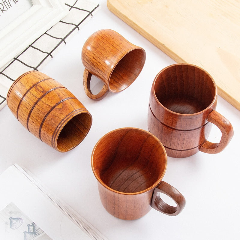 Wooden Big Belly Cups Handmade