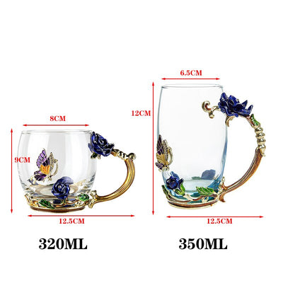 Enamel Crystal Tea Mug