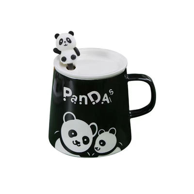 460ml Unique design panda pattern Ceramic mug