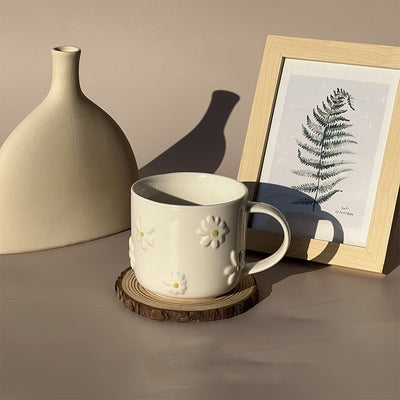 Flower Embossed Mug