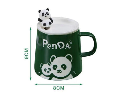 460ml Unique design panda pattern Ceramic mug