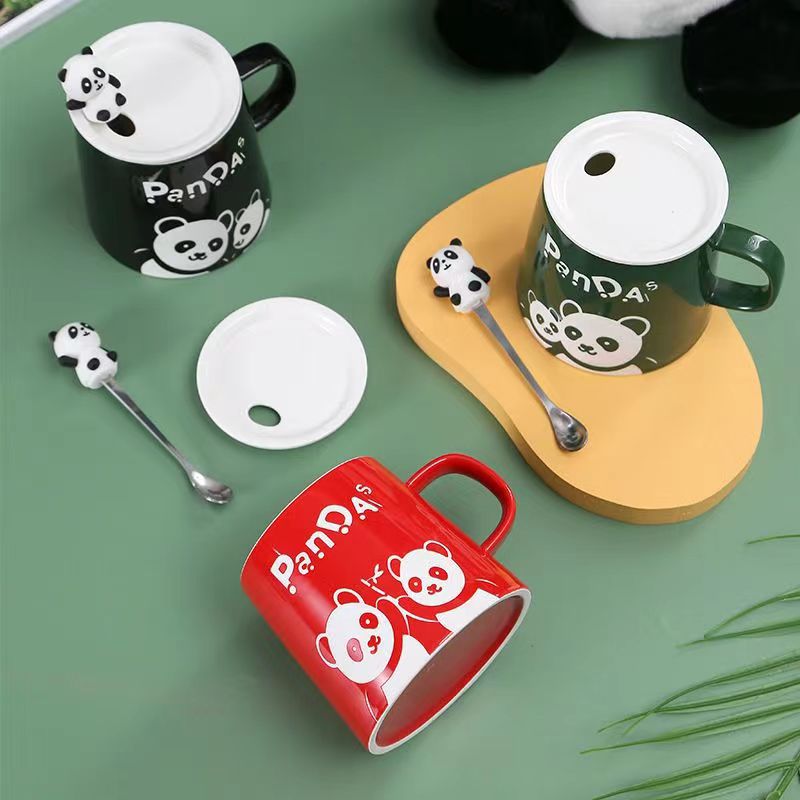 460ml Unique design panda pattern Ceramic mug