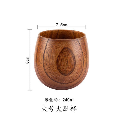 Wooden Big Belly Cups Handmade