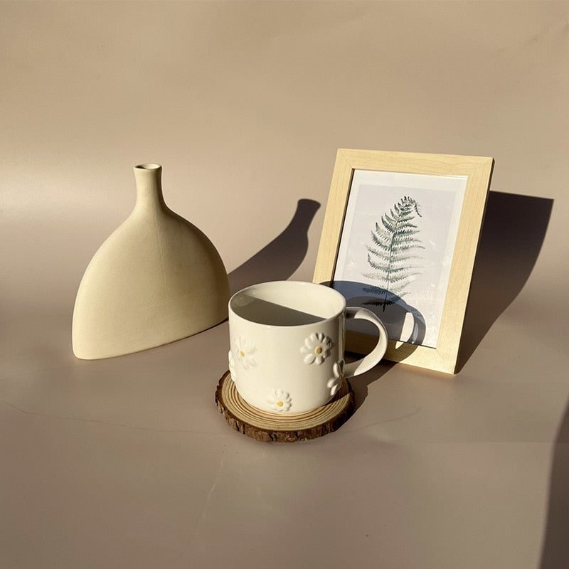 Flower Embossed Mug