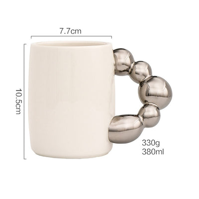 Gold Silver Ball Handle Mugs