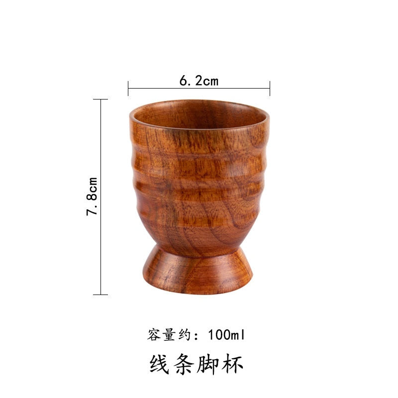 Wooden Big Belly Cups Handmade