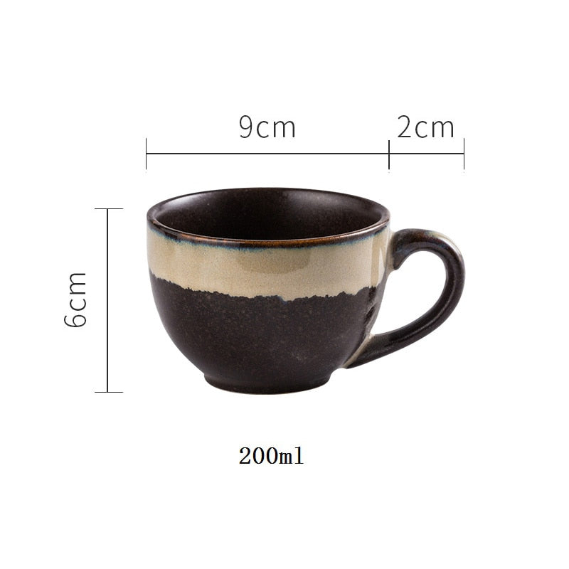 Chinese retro personality Ceramic teacup