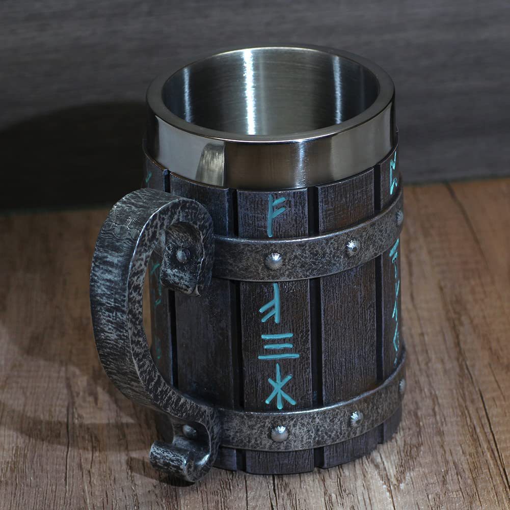Oak Barrel Beer Mug