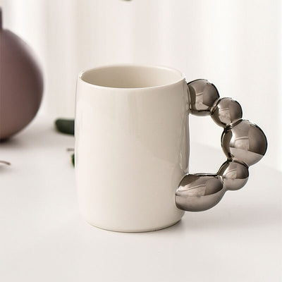 Gold Silver Ball Handle Mugs
