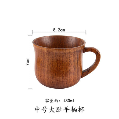 Wooden Big Belly Cups Handmade