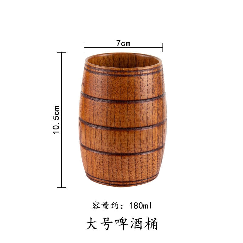 Wooden Big Belly Cups Handmade