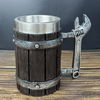 Oak Barrel Beer Mug
