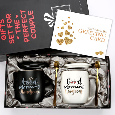 Mr and Mrs Coffee Mugs Set Perfect Gift-Set for Engagement