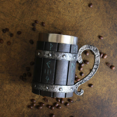Oak Barrel Beer Mug