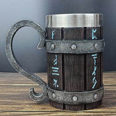 Oak Barrel Beer Mug