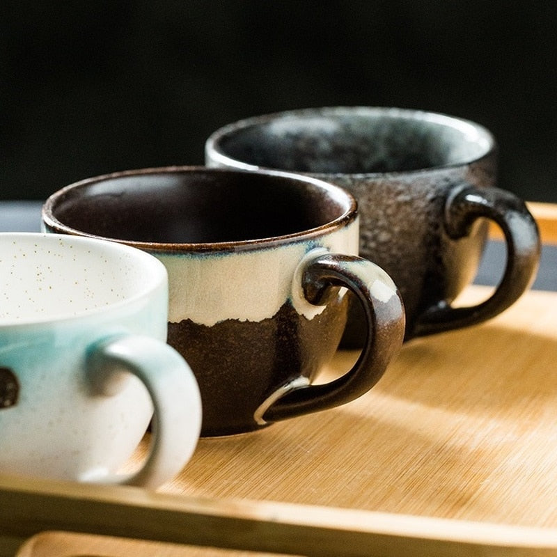 Chinese retro personality Ceramic teacup