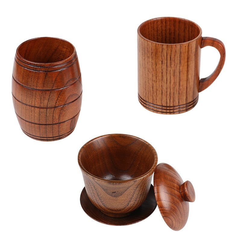 Wooden Big Belly Cups Handmade