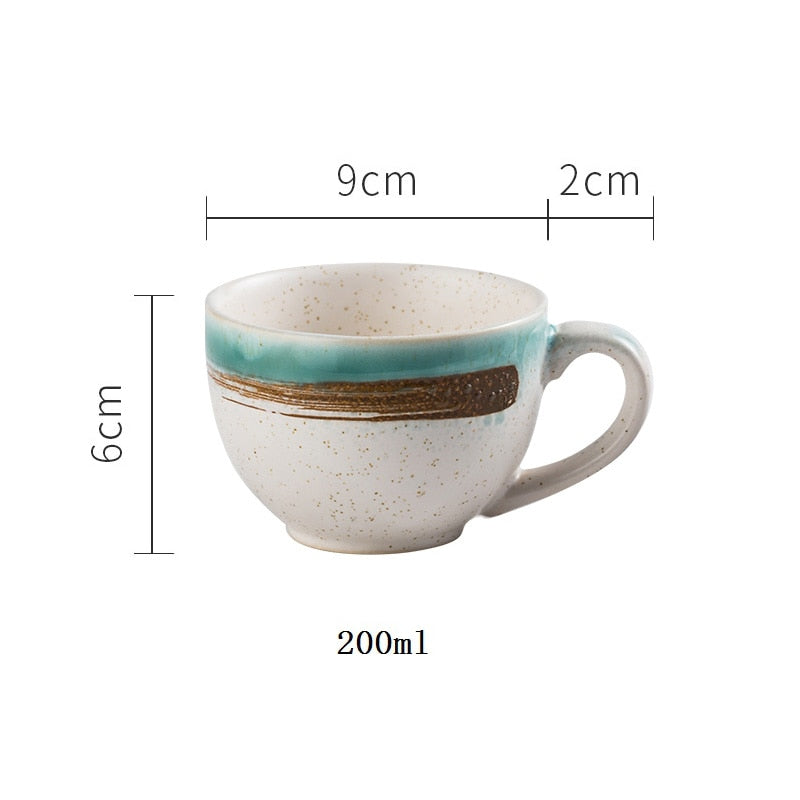 Chinese retro personality Ceramic teacup