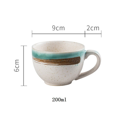 Chinese retro personality Ceramic teacup