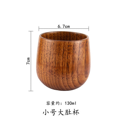 Wooden Big Belly Cups Handmade