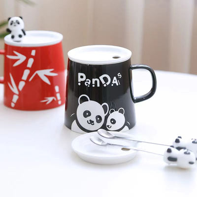 460ml Unique design panda pattern Ceramic mug