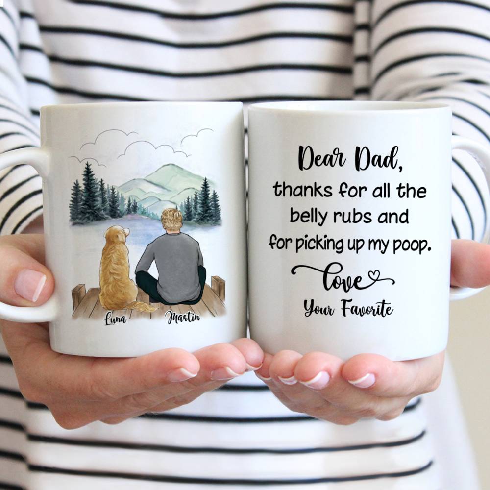 Couple and Dogs Man Women Personalized Mug