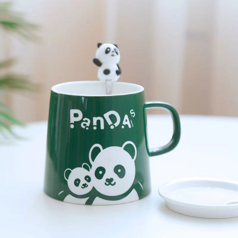 460ml Unique design panda pattern Ceramic mug