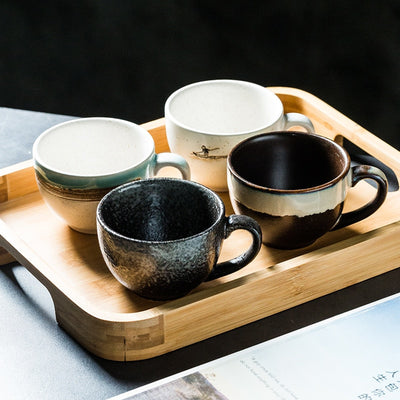 Chinese retro personality Ceramic teacup