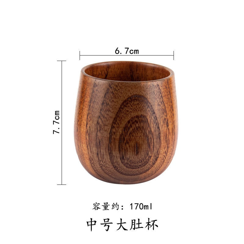 Wooden Big Belly Cups Handmade