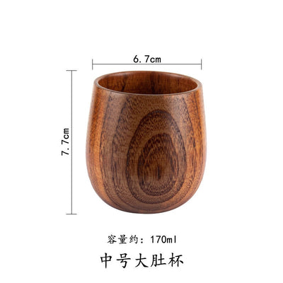 Wooden Big Belly Cups Handmade