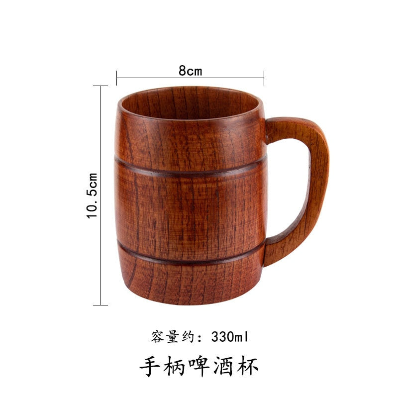Wooden Big Belly Cups Handmade