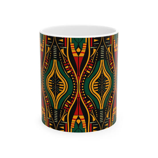 Afro-Caribbean Pattern Mug — Heritage Collection