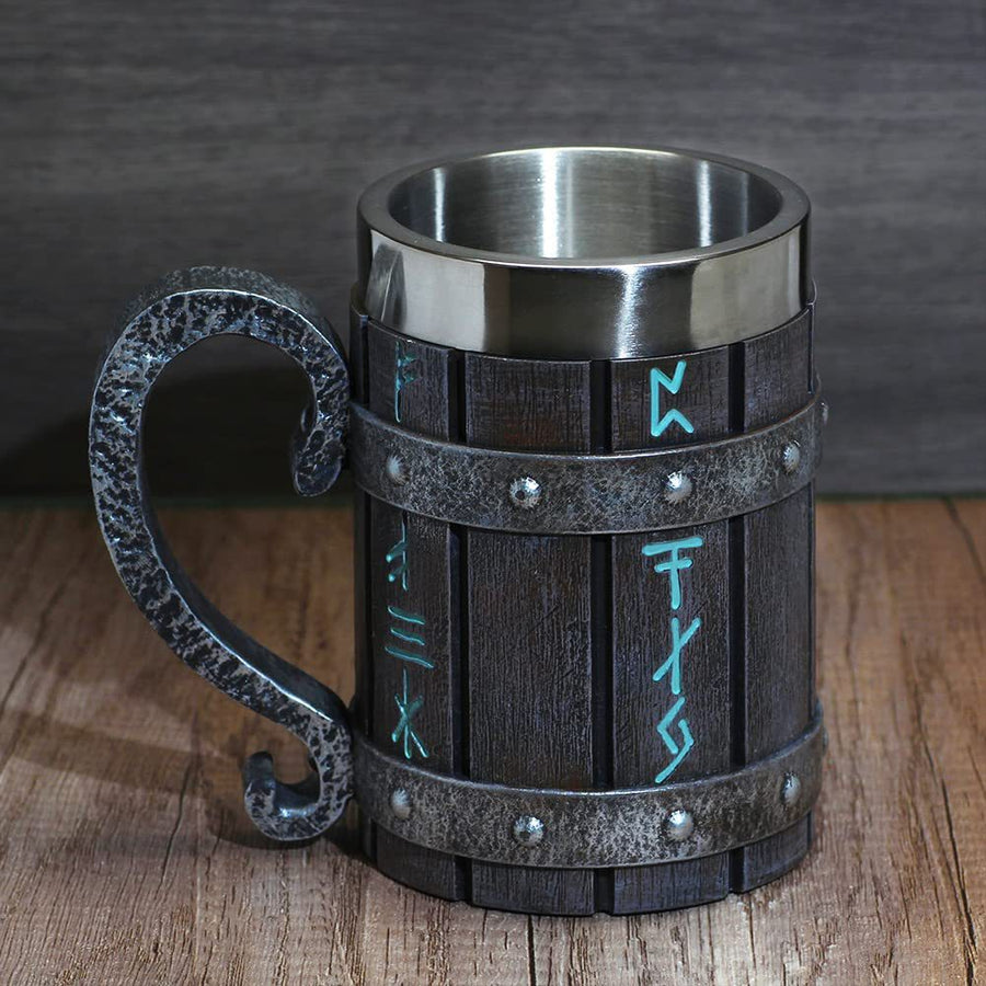 Oak Barrel Beer Mug