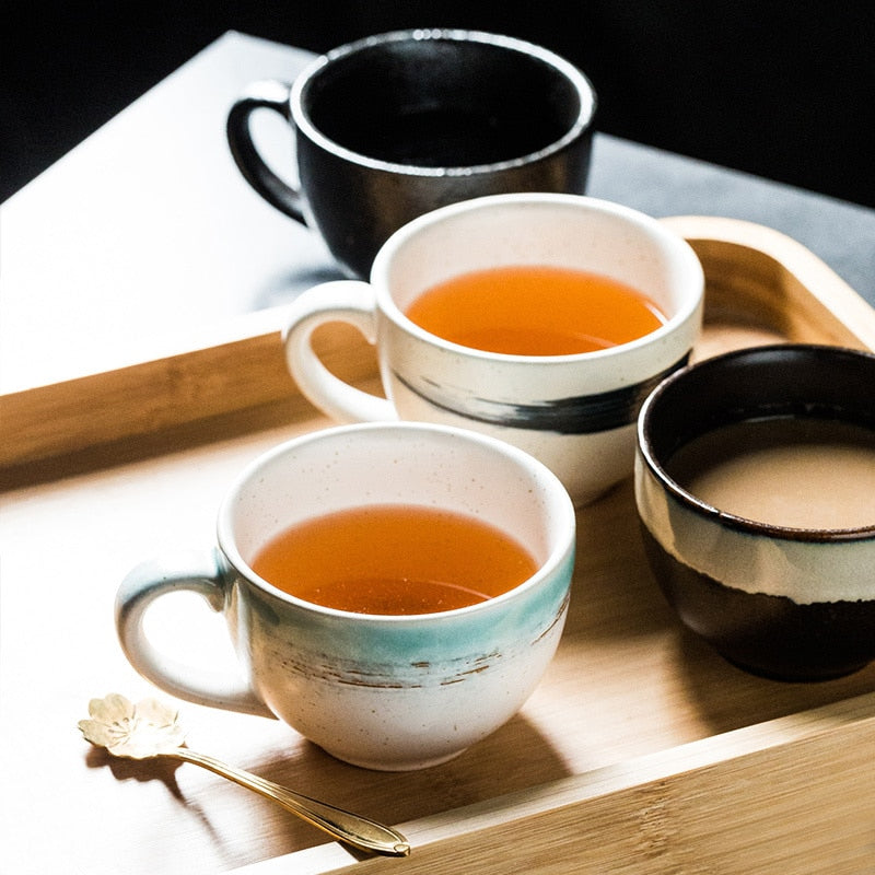 Chinese retro personality Ceramic teacup